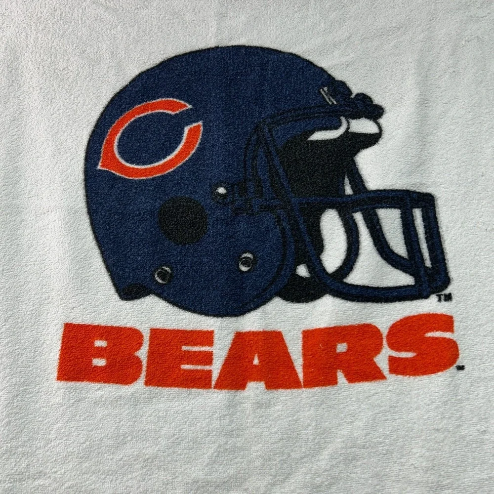 Vintage Chicago‎ Bears Beach Towel NFL Football Fan Cave VTG 90s